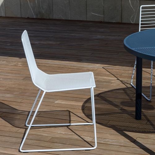 Chaise contemporaine - MARINA OUT - True Design srl - d'extérieur / en acier / en maille métallique