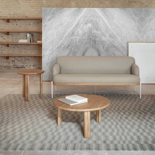 Canapé contemporain - ABISKO - True Design srl - en tissu / avec accoudoirs / gris