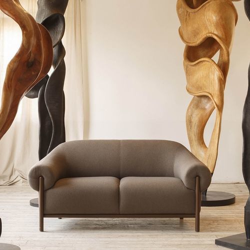 Canapé contemporain - FENDER - True Design srl - en tissu / marron / vert