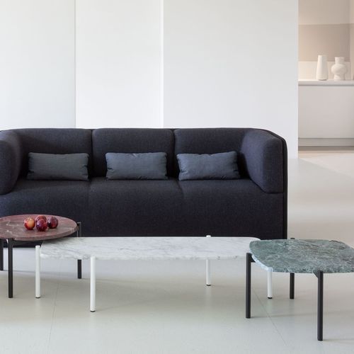 Table basse contemporaine - BLADE  - True Design srl - en MDF / en marbre / avec piètement en acier