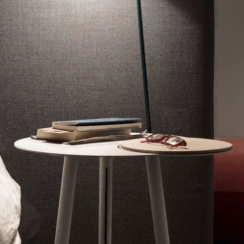 Table d'appoint contemporaine - CLOUD - True Design srl - en chêne / en noyer / avec piètement en acier