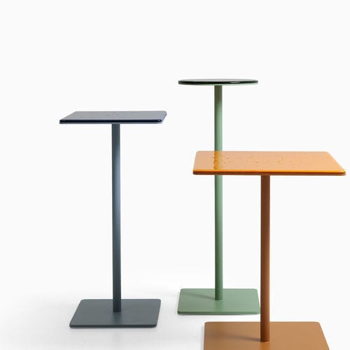 Table basse contemporaine - CREMINO - True Design srl - en verre de Murano / en acier / en béton
