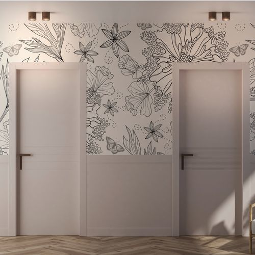 Porte d'intérieur - Olivia - FBP PORTE - en bois / battante / coulissante