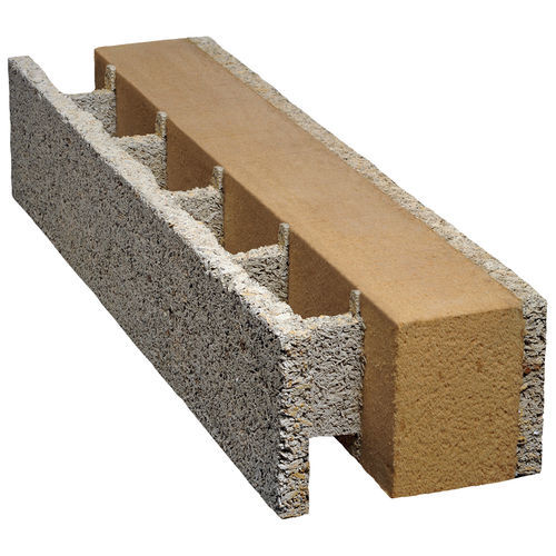 Bloc coffrant en béton de bois - ISOSPAN ECO-EXPERT - XL  - isospan Baustoffwerk GmbH - pour maison passive / pour mur extérieur porteur / pour bâtiments