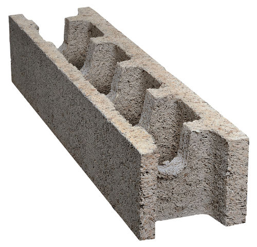 Bloc coffrant en béton de bois - ISOSPAN STANDARD - isospan Baustoffwerk GmbH - pour mur extérieur porteur / pour mur de refend / pour bâtiments