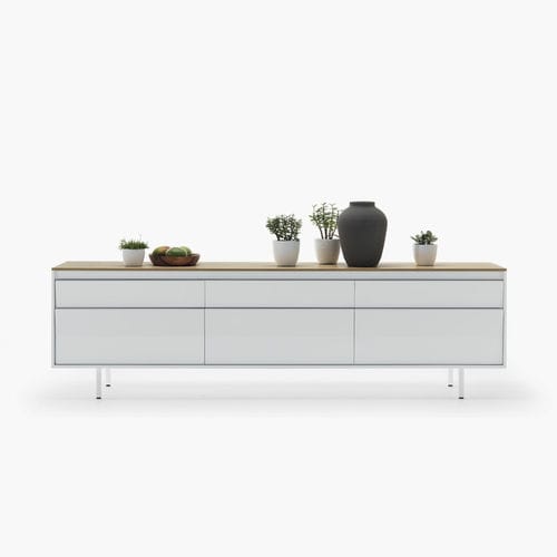 Buffet contemporain - ALI - FANTIN SRL - en bois / blanc