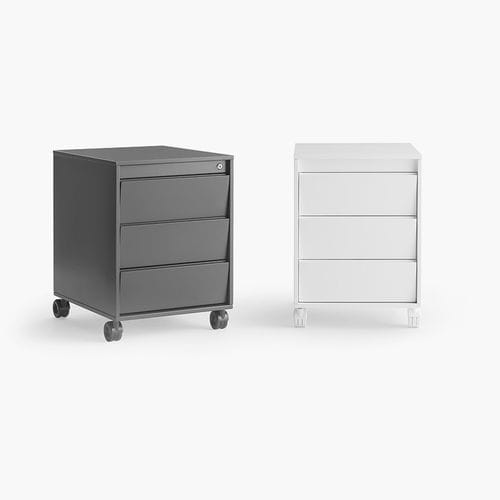 Caisson de bureau en bois - ALI - FANTIN SRL - à 3 tiroirs / à 2 tiroirs / à roulettes