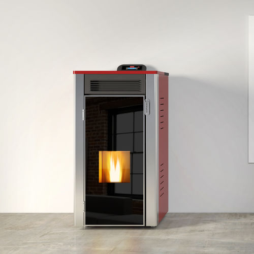 Poêle chaudière à granulés - TROY - IFYIL TERMO LTD STI - contemporain / en métal