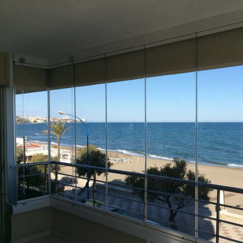 Fenêtre en aluminium - SEEGLASS ECO - C3 Systems SL - coulissante-empilable / sur mesure