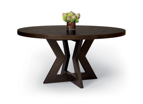 Table à manger contemporaine - BOWTIE T60  - ALTURA - en noyer / ronde / résidentielle