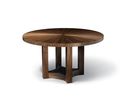 Table à manger contemporaine - NEXUS - ALTURA - en noyer / ronde / à rallonge