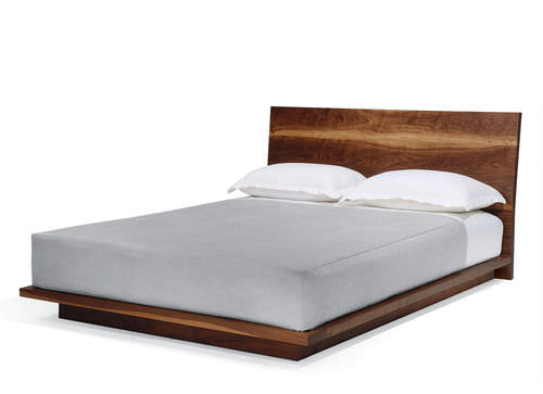 Lit double - PLATEAU - ALTURA - contemporain / avec tête de lit / en noyer