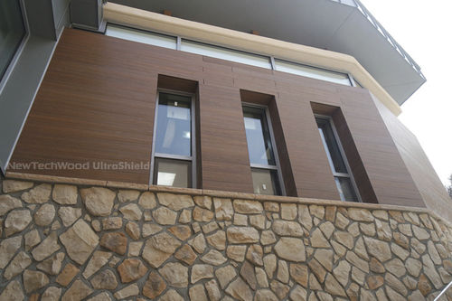 Bardage en panneaux - US09 - newtechwood - en composite / rainuré / aspect bois