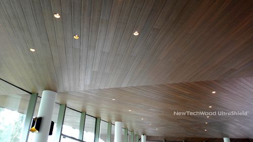 Faux-plafond en bois - ULTRASHIELD® - newtechwood - en lames