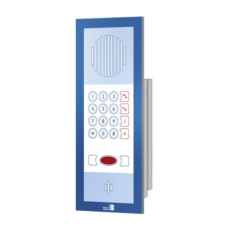 Interphone audio en aluminium - BT 20-323 - Telecom Behnke GmbH - pour salle blanche / monté sur panneau / encastrable