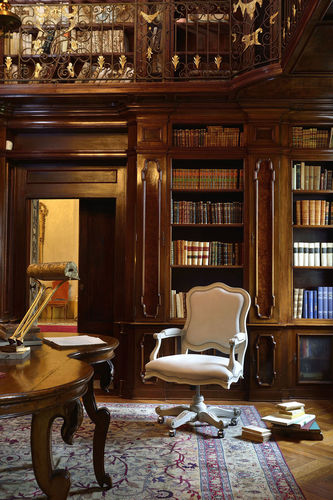 Fauteuil de bureau classique - ANTEA OFFICE  - Veneta Sedie - en bois massif / professionnel / à roulettes