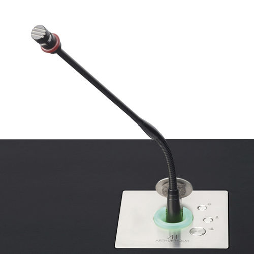 Microphone rétractable - DYNAMICTALK - Arthur Holm - pour table de conférence / motorisé