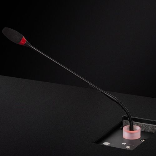 Microphone rétractable - DYNAMICTALK UNDERCOVER - Arthur Holm - pour table de conférence / motorisé