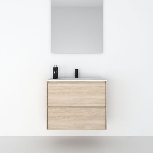 Meuble vasque suspendu - 80 INT M 2C - CODIS - en bois / contemporain / avec tiroirs