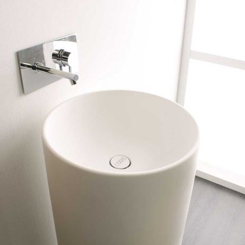Vasque sur pied - CYLINDER - CODIS - en composite / en Solid Surface / ronde