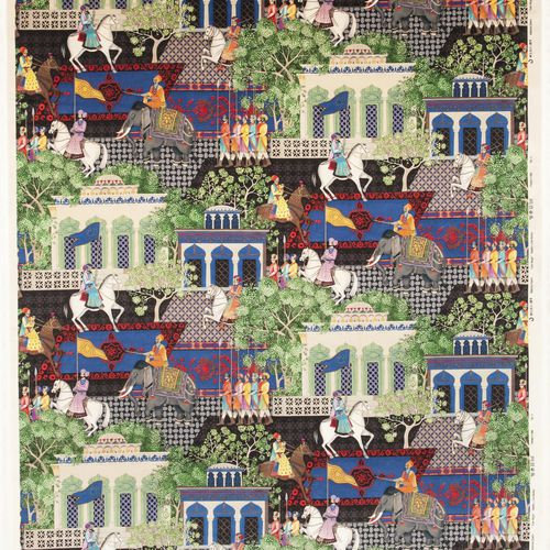 Tissu d'ameublement - GRAN MOGOL - Equipo DRT - pour rideaux / mural / à motif scène