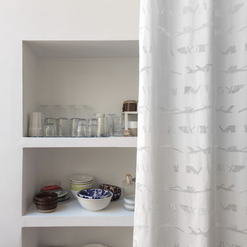Tissu pour rideaux - ATLAS - Equipo DRT - pour la décoration intérieure / à motif / en polyester