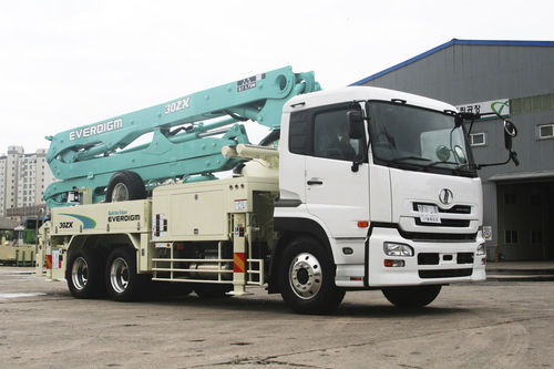 Pompe à béton mobile - ECP30ZX - Everdigm Corp - montée sur camion