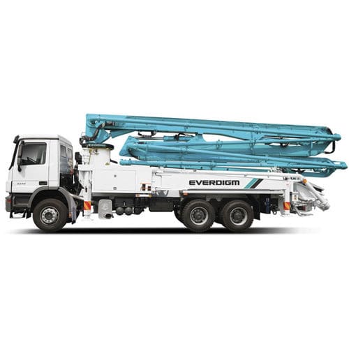 Pompe à béton mobile - ECP38ZX - Everdigm Corp - montée sur camion