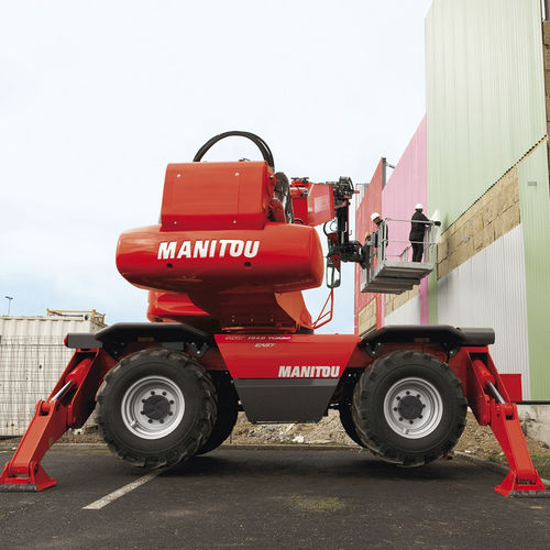 Chariot télescopique de levage - MRT 1840 EASY T4 S2 360° - Manitou America's, Inc. - pour chantier / rotatif / pour maçonnerie