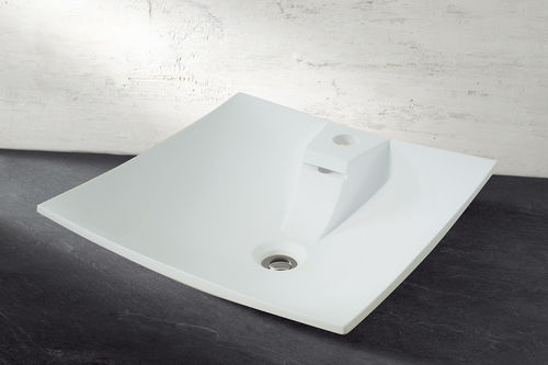 Vasque à poser - RIALTO  - DECOTEC - en Solid Surface / en résine / carrée