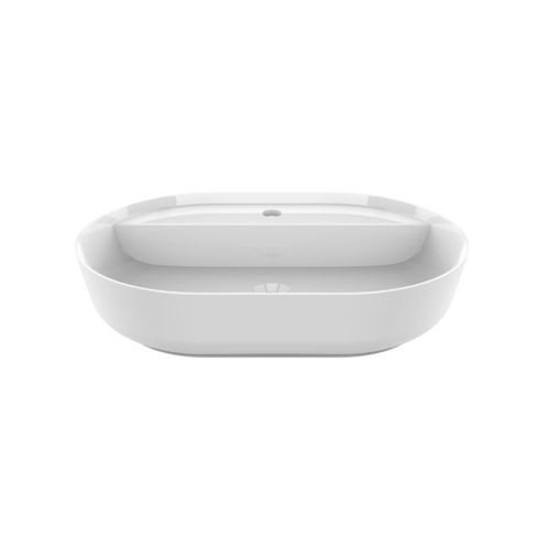 Vasque à poser - OBLONG - DECOTEC - en céramique / brillante / ovale