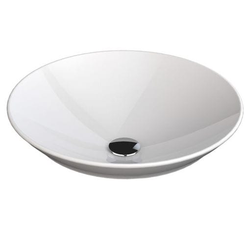 Vasque semi-encastrée - TULIPE - DECOTEC - en Solid Surface / brillante / ronde