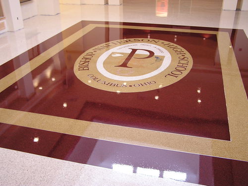 Revêtement de sol en résine époxy - KEY EPOXY TERRAZZO - Key Resin Co. - pour le tertiaire / ciré / aspect béton ciré