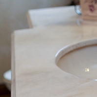 Plan de travail en composite - PEARLED - iCoat - époxy / de salle de bain / blanc