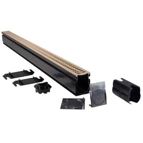 Caniveau à grille - Slim Kit - NDS - à fente / en PVC / pour pavage