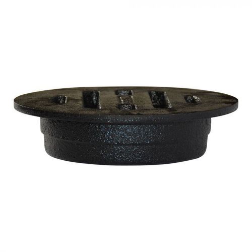 Couvercle de regard en fonte - D6 - NDS - rond / préfabriqué / avec grille de ventilation