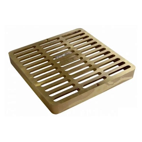 Couvercle de regard en laiton - 930B - NDS - carré / préfabriqué / avec grille de ventilation