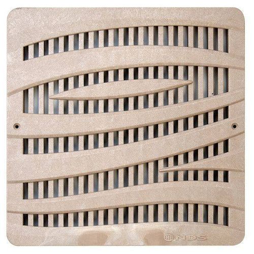 Couvercle de regard en polyéthylène haute densité PEHD - 1224 series - NDS - carré / préfabriqué / avec grille de ventilation