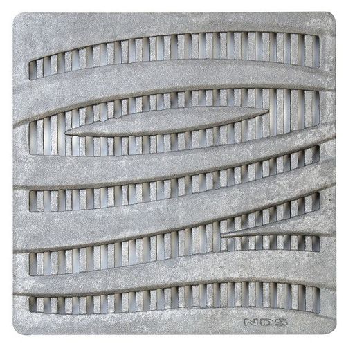Couvercle de regard en fonte - 1224CI - NDS - carré / préfabriqué / avec grille de ventilation