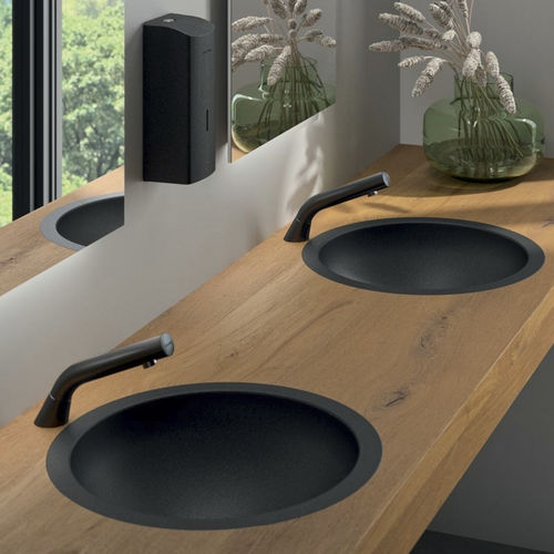 Vasque à encastrer - HEMI - DELABIE - en inox / ronde / sans trou