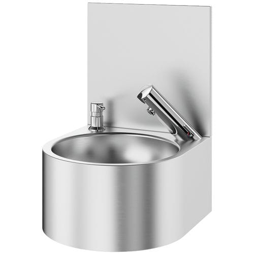 Lave-mains suspendu - SXS  - DELABIE - rond / en inox