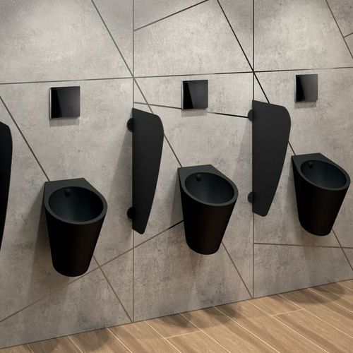Urinoir en acier inox - FINO  - DELABIE - mural / sans eau / bactériostatique