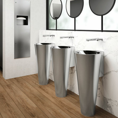 Vasque sur pied - BAILA  - DELABIE - en inox / conique / sans trou