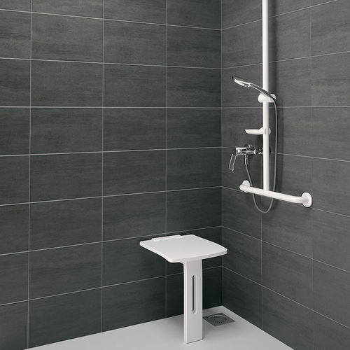 Siège de douche rabattable - 510405 - DELABIE - mural / sur pied / en polypropylène