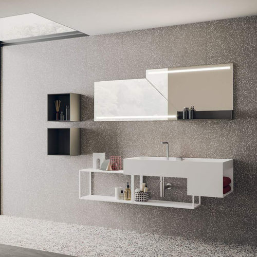 Meuble vasque suspendu - L+03  - novello - en bois / contemporain / sans porte