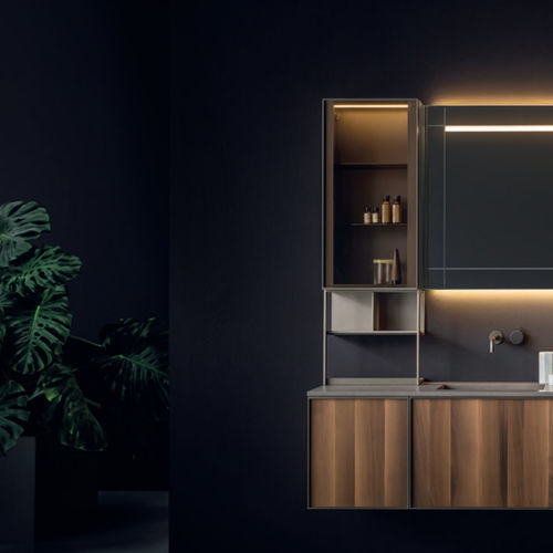 Meuble vasque multiple - DORSODURO - novello - suspendu / en bois / contemporain
