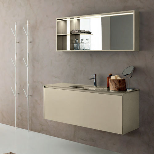Meuble vasque suspendu - G12 - novello - en HPL / contemporain / sans porte