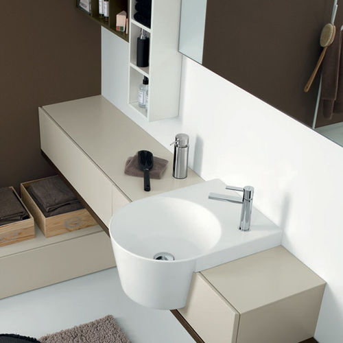 Meuble vasque suspendu - C03 - novello - en bois / contemporain / sans porte