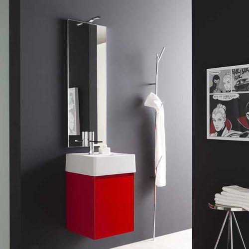 Meuble vasque suspendu - G06 - novello - en bois / en HPL / contemporain