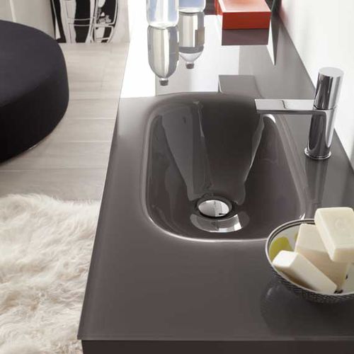 Meuble vasque suspendu - G07 - novello - en bois / en HPL / contemporain